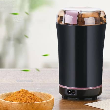 Stainless Steel Mini Electric Coffee Grinder_0