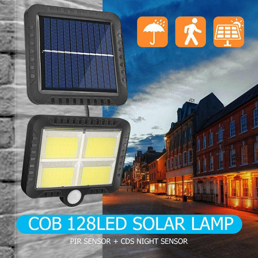 LED Solar Power Motion Sensor Wall Outdoor Light_0