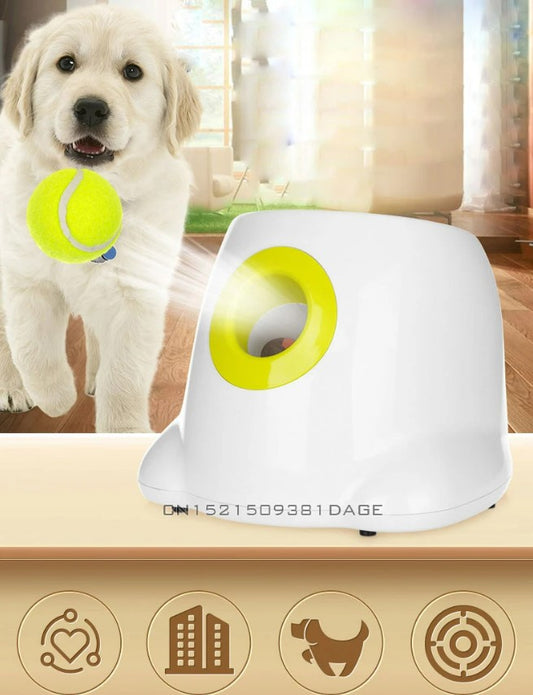 Light Pet Toys Dog Net Ball Launcher Automatic Bouncing Ball Machine Ball Thrower_0
